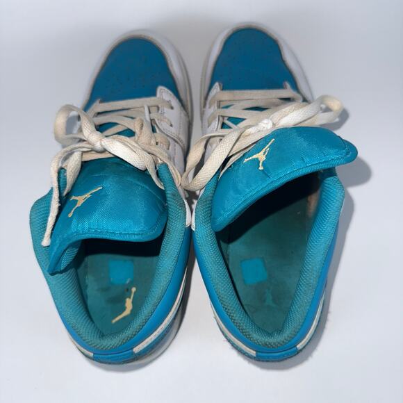 Nike Air Jordan 1 Aquatone Low Sneakers Boy's 7Y 553560-174 Basketball DIRTY - Picture 4 of 9